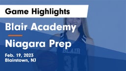 Blair Academy vs Niagara Prep Game Highlights - Feb. 19, 2023