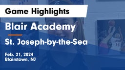 Blair Academy vs St. Joseph-by-the-Sea  Game Highlights - Feb. 21, 2024