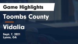 Toombs County  vs Vidalia  Game Highlights - Sept. 7, 2021