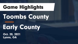 Toombs County  vs Early County Game Highlights - Oct. 20, 2021