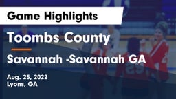 Toombs County  vs Savannah  -Savannah GA Game Highlights - Aug. 25, 2022