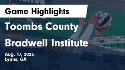 Toombs County  vs Bradwell Institute Game Highlights - Aug. 17, 2023