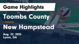 Toombs County  vs New Hampstead  Game Highlights - Aug. 22, 2023