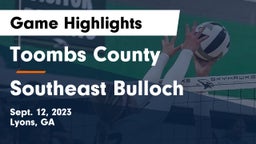 Toombs County  vs Southeast Bulloch Game Highlights - Sept. 12, 2023