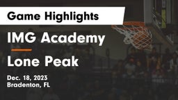 IMG Academy vs Lone Peak  Game Highlights - Dec. 18, 2023