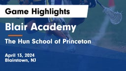 Blair Academy vs The Hun School of Princeton Game Highlights - April 13, 2024