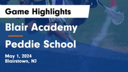 Blair Academy vs Peddie School Game Highlights - May 1, 2024