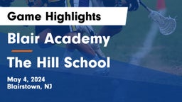 Blair Academy vs The Hill School Game Highlights - May 4, 2024