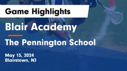Blair Academy vs The Pennington School Game Highlights - May 13, 2024