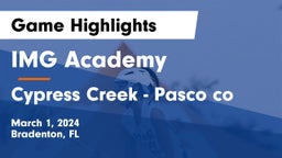 IMG Academy vs Cypress Creek  - Pasco co Game Highlights - March 1, 2024
