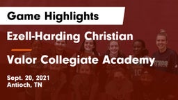 Ezell-Harding Christian  vs Valor Collegiate Academy Game Highlights - Sept. 20, 2021