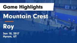 Mountain Crest  vs Roy  Game Highlights - Jan 18, 2017