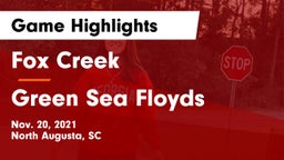 Fox Creek  vs Green Sea Floyds  Game Highlights - Nov. 20, 2021