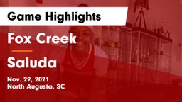 Fox Creek  vs Saluda  Game Highlights - Nov. 29, 2021