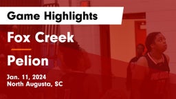 Fox Creek  vs Pelion  Game Highlights - Jan. 11, 2024