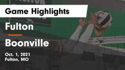 Fulton  vs Boonville  Game Highlights - Oct. 1, 2021