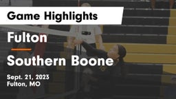 Fulton  vs Southern Boone  Game Highlights - Sept. 21, 2023