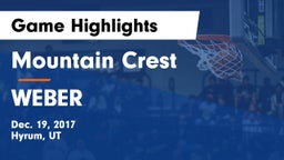 Mountain Crest  vs WEBER  Game Highlights - Dec. 19, 2017