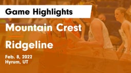 Mountain Crest  vs Ridgeline  Game Highlights - Feb. 8, 2022