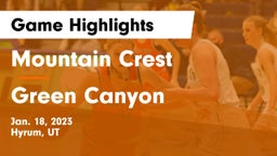 Mountain Crest  vs Green Canyon  Game Highlights - Jan. 18, 2023