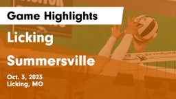 Licking  vs Summersville   Game Highlights - Oct. 3, 2023