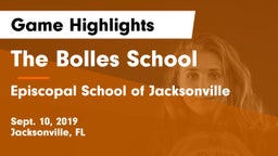 The Bolles School vs Episcopal School of Jacksonville Game Highlights - Sept. 10, 2019