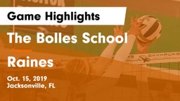 The Bolles School vs Raines Game Highlights - Oct. 15, 2019