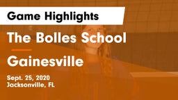 The Bolles School vs Gainesville Game Highlights - Sept. 25, 2020