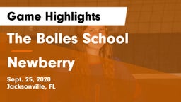 The Bolles School vs Newberry Game Highlights - Sept. 25, 2020
