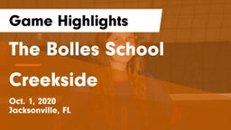 The Bolles School vs Creekside Game Highlights - Oct. 1, 2020