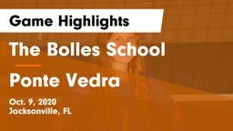 The Bolles School vs Ponte Vedra Game Highlights - Oct. 9, 2020