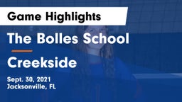 The Bolles School vs Creekside  Game Highlights - Sept. 30, 2021