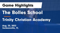 The Bolles School vs Trinity Christian Academy Game Highlights - Aug. 25, 2022