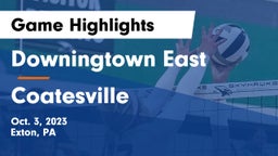Downingtown East  vs Coatesville  Game Highlights - Oct. 3, 2023