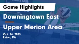 Downingtown East  vs Upper Merion Area  Game Highlights - Oct. 24, 2023