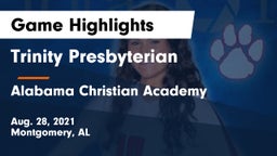 Trinity Presbyterian  vs Alabama Christian Academy  Game Highlights - Aug. 28, 2021