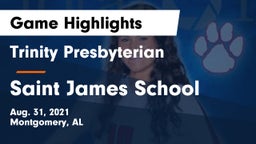 Trinity Presbyterian  vs Saint James School Game Highlights - Aug. 31, 2021