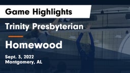 Trinity Presbyterian  vs Homewood  Game Highlights - Sept. 3, 2022