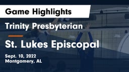 Trinity Presbyterian  vs St. Lukes Episcopal  Game Highlights - Sept. 10, 2022
