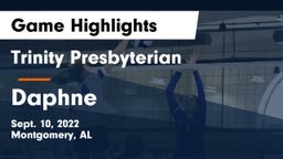 Trinity Presbyterian  vs Daphne  Game Highlights - Sept. 10, 2022