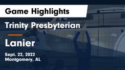 Trinity Presbyterian  vs Lanier  Game Highlights - Sept. 22, 2022