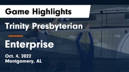 Trinity Presbyterian  vs Enterprise  Game Highlights - Oct. 4, 2022
