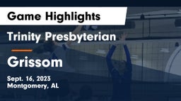 Trinity Presbyterian  vs Grissom  Game Highlights - Sept. 16, 2023