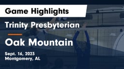 Trinity Presbyterian  vs Oak Mountain  Game Highlights - Sept. 16, 2023