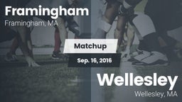 Matchup: Framingham High vs. Wellesley  2016