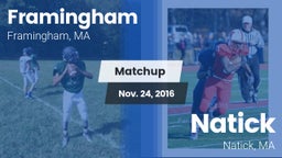 Matchup: Framingham High vs. Natick  2016