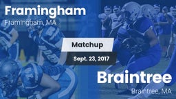 Matchup: Framingham High vs. Braintree  2017