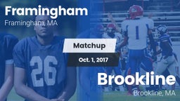Matchup: Framingham High vs. Brookline  2017