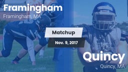 Matchup: Framingham High vs. Quincy  2017