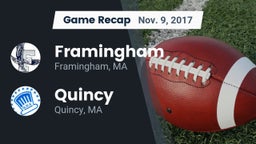 Recap: Framingham  vs. Quincy  2017